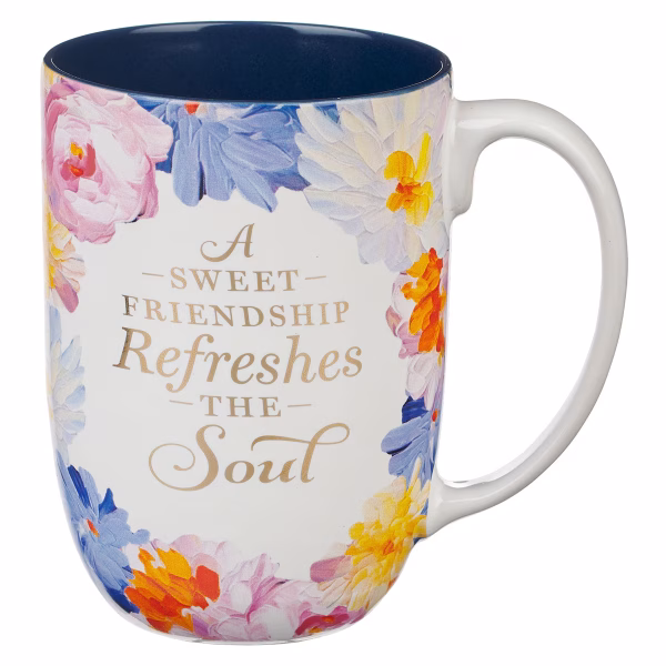MUG1227 Sweet Friendship Watercolor Garden Ceramic Mug